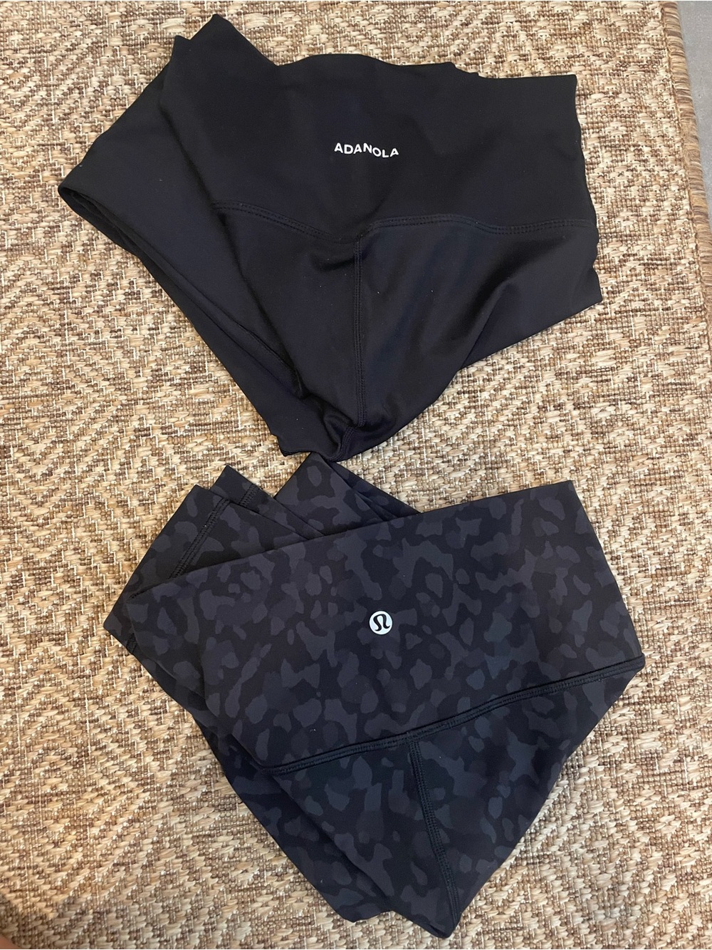ADANOLA & Lululemon Black Athletic Shorts Duo
